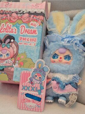 Lolita's Dream Blue Bunny Plush Sugar Satin